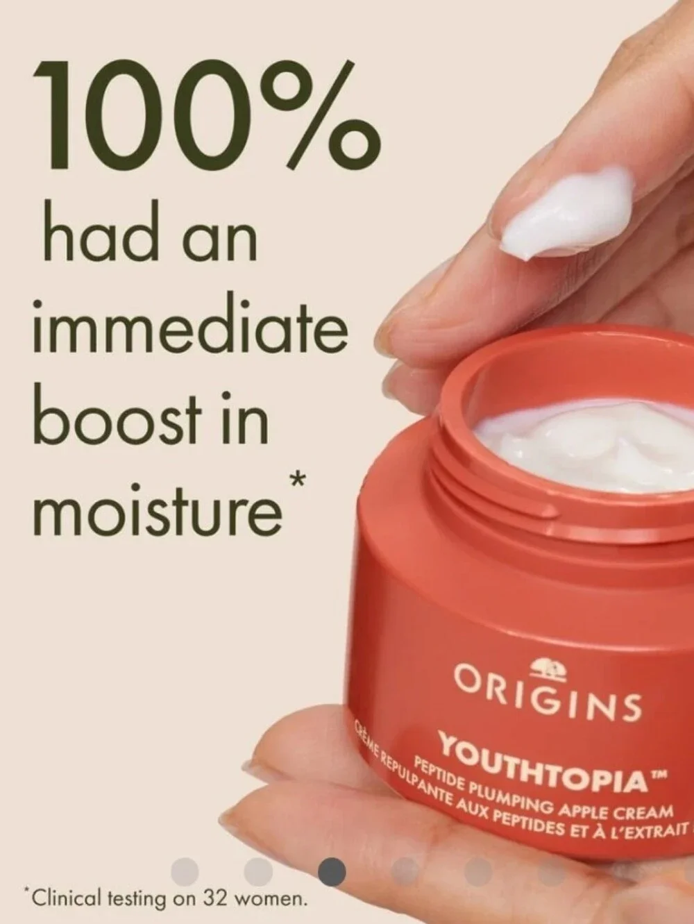 ORIGINS Youthtopia Peptide Plumping Apple Cream